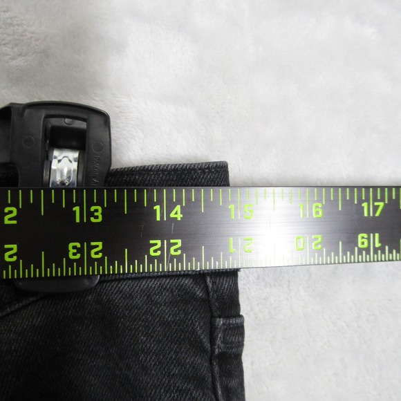 AGOLDE Riley Crop Jeans Black Wash Denim High Rise Button Fly Womens Size 29 - Picture 12 of 15